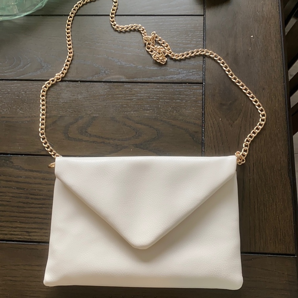 A new day white envelope bag